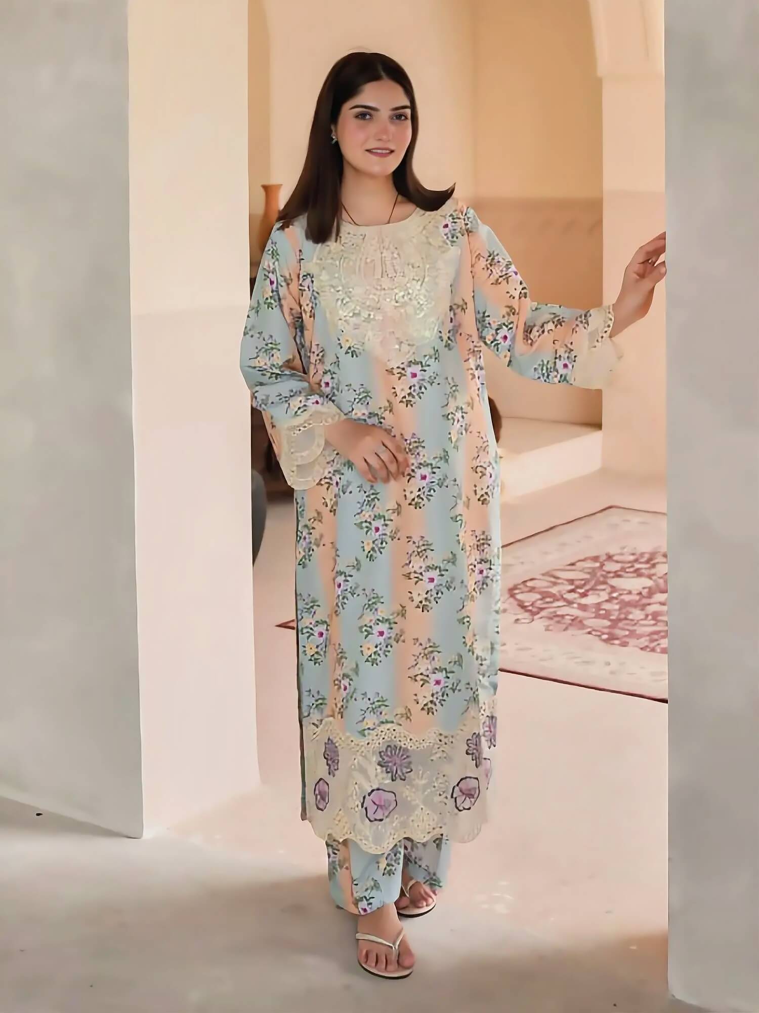 Sky Petal – 2-Piece Suit