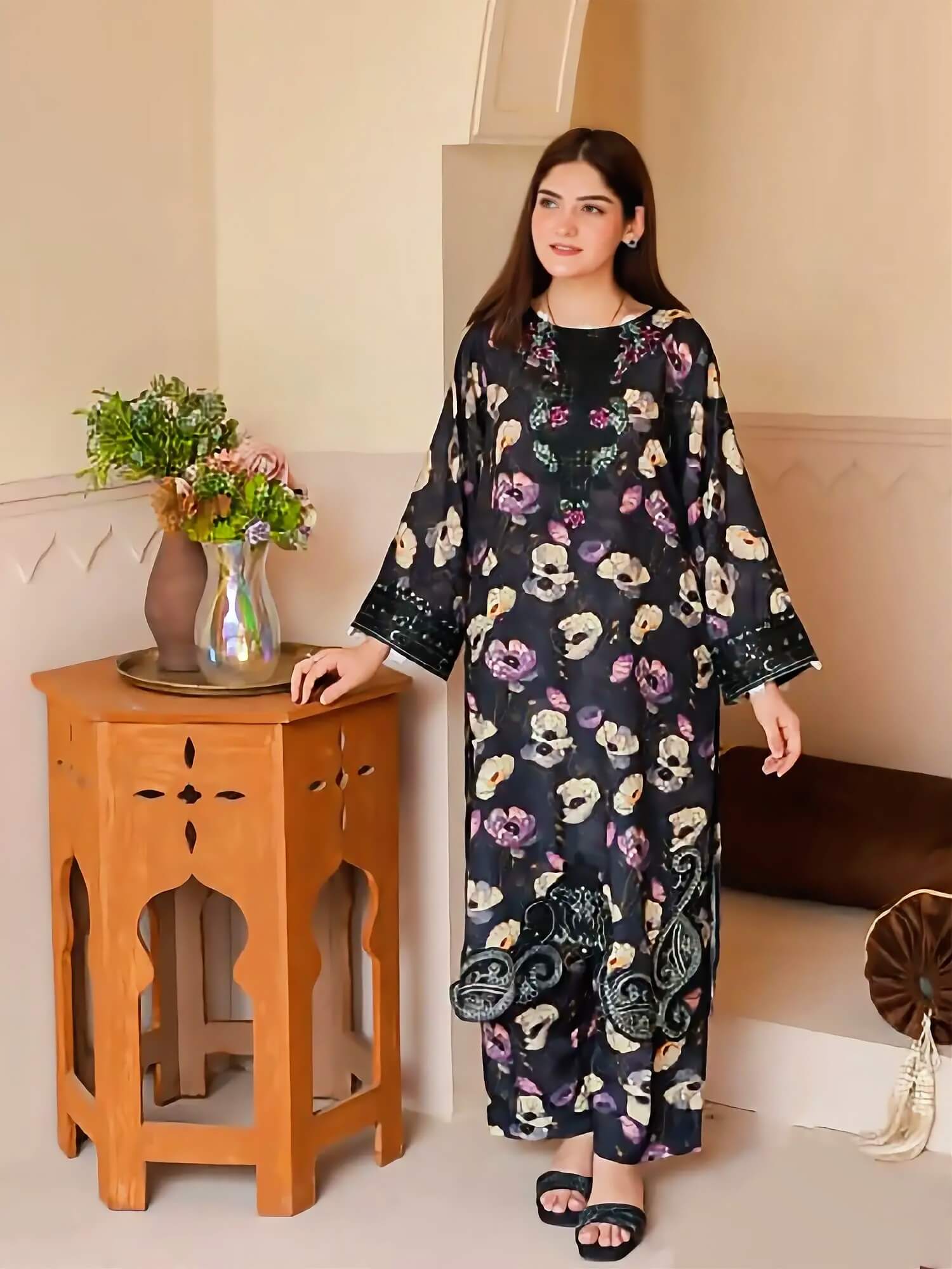 Baroque Floral – 2-Piece Suit