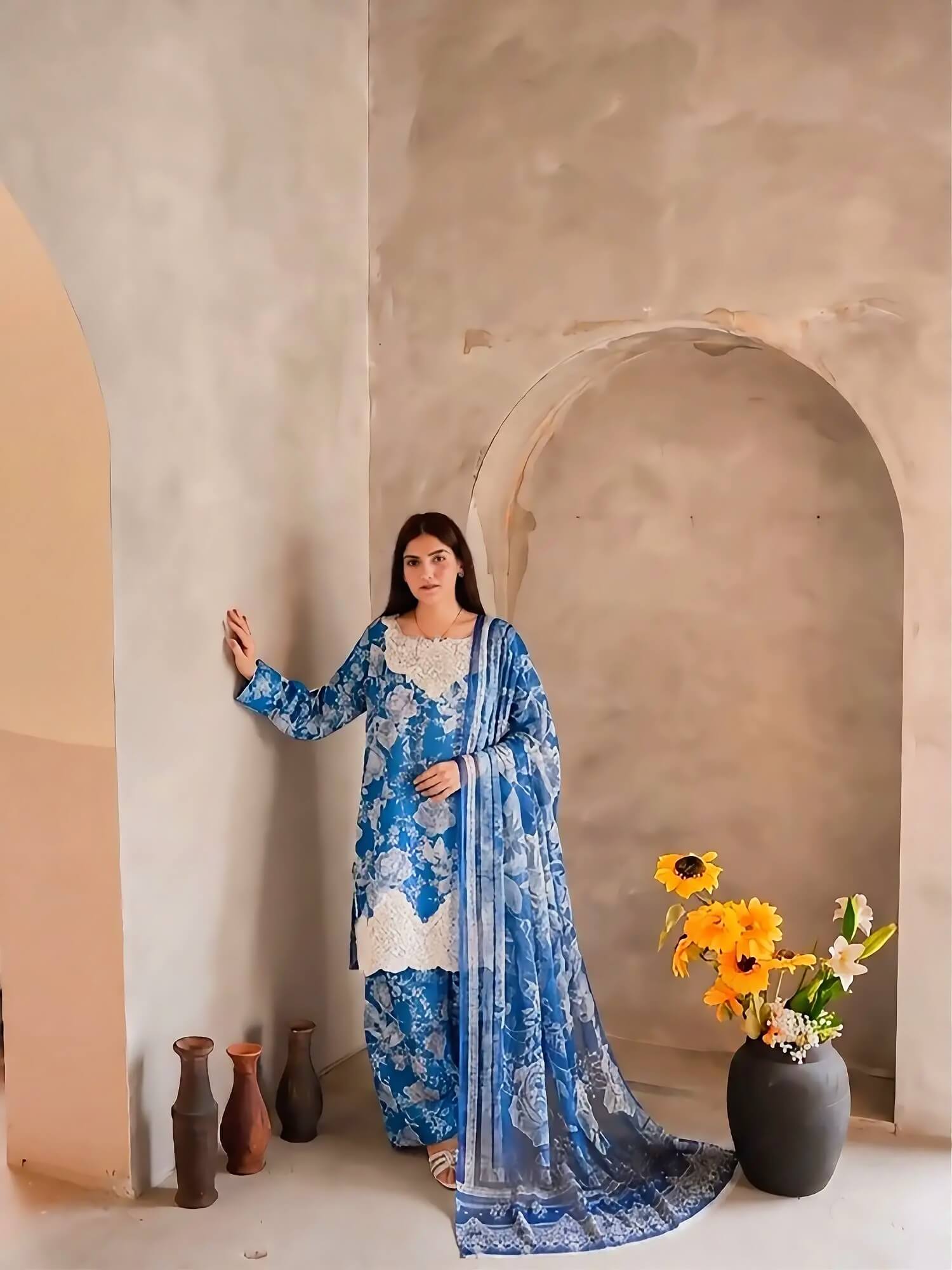 Ayra Phulkari – 3-Piece Embroidered Suit